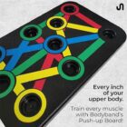 FitHead 15 in 1 Pushup Board for Strength Training, Fitness and Exercise Equipment for men & woman, Home & Gym Exercise Equipment for Chest, Shoulder, Triceps - Image 4